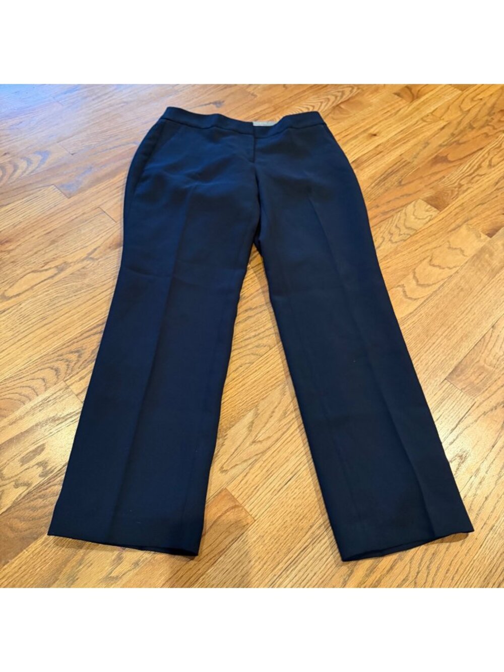 TALBOTS NAVY BLUE STRAFULL LENGTH CURVY STRAIGHT LEG PANTS NEW 2P